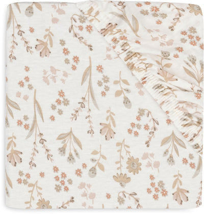 Jollein baby - hoeslaken jersey 60x120cm - ledikant babybed - zacht katoen - bloomy