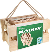 Tactic mölkky – vang- en werpspel - origineel fins houten werpspel in luxe houten draagkist – duurzaam berkenhout – met gratis score-app - afbeelding 1