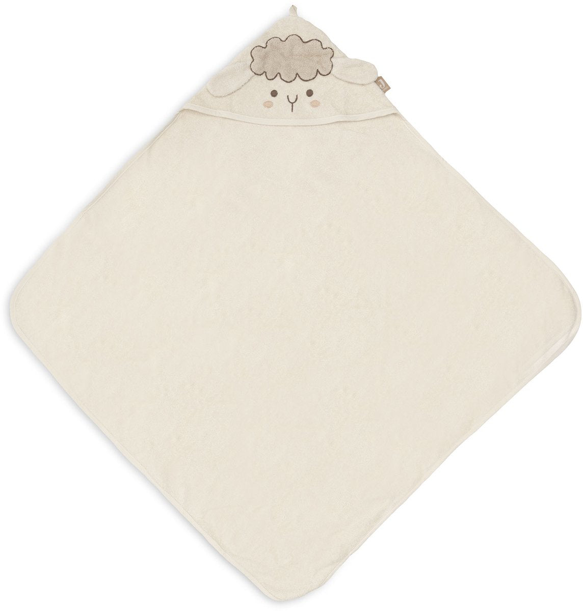 Jollein badcape badstof 75x75cm sheep sonny