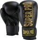 Super pro combat gear champ se (kick)bokshandschoenen zwart goud 8oz