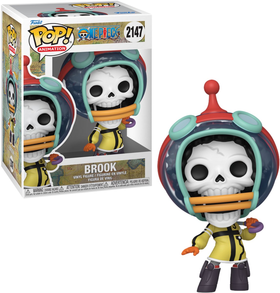 Funko one piece brook vinylfiguur 2147 unisex pop! - neutraal - standard