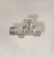 Kirchhoff radiator fitting - vernikkeld - recht - 3 8 - afsluitbaar