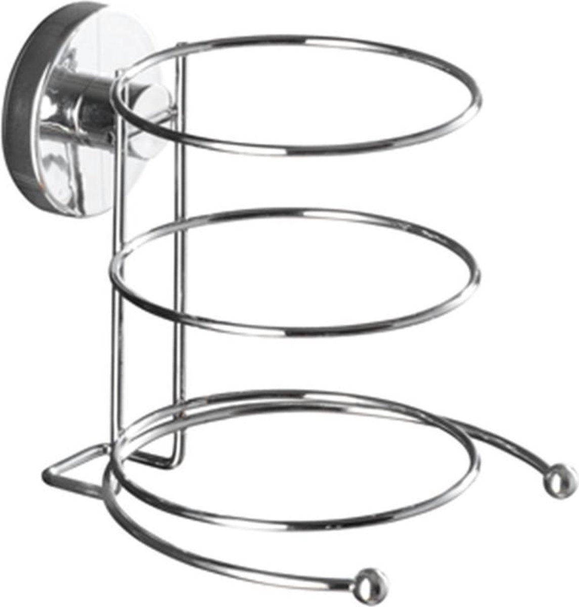 Wenko vacuum-loc haardrogerhouder milazzo chroom - bevestigen zonder boren