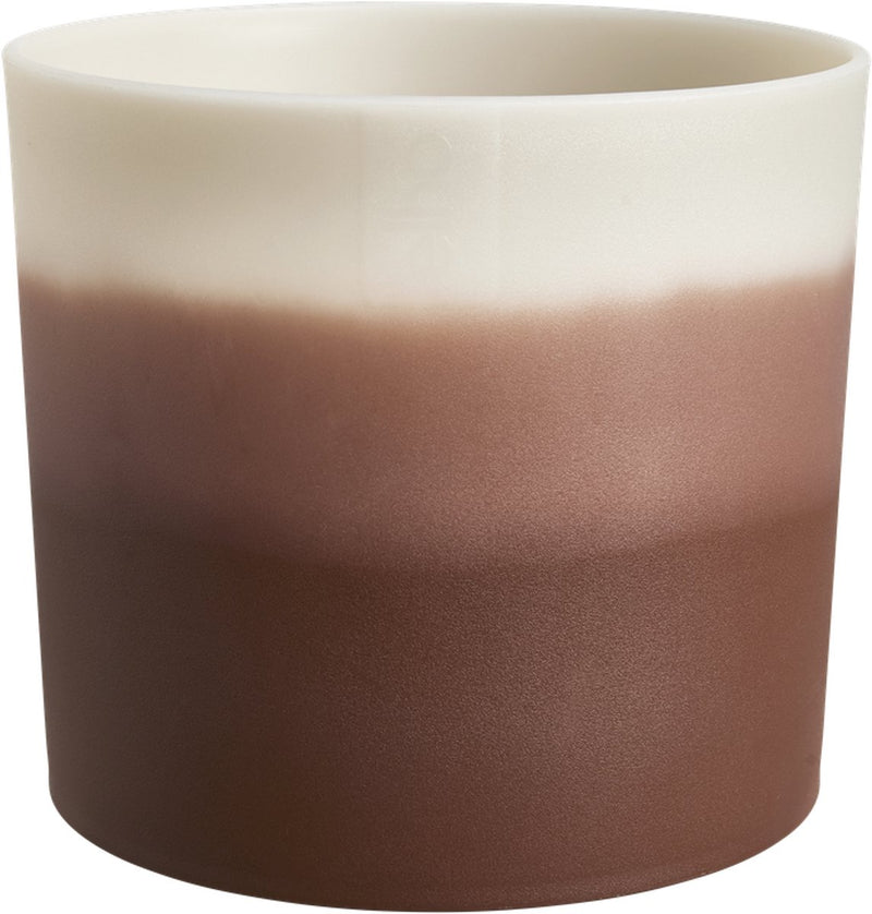 Elho colour gradiant rond 18cm - bloempot voor binnen - 100% gerecycled plastic - ø 18.2 x h 16.8 - cederbruin