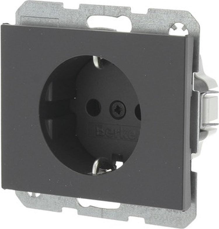 Berker k1 inbouw wandcontactdoos (wcd) ra 1-voudig antraciet