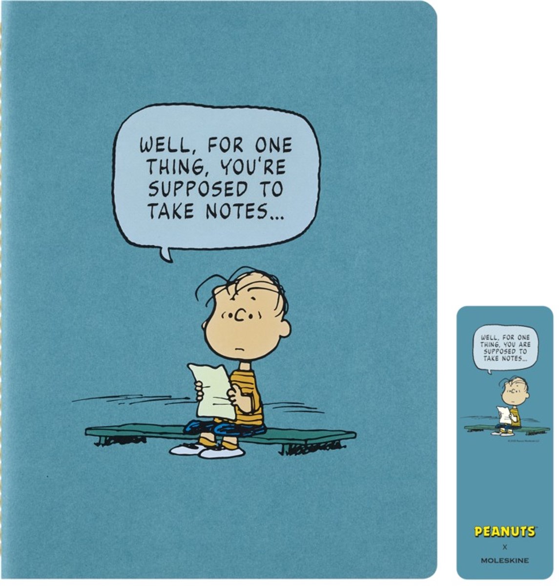 Moleskine limited edition - peanuts - cahier schrift - xl (18x25cm) gelinieerd - linus