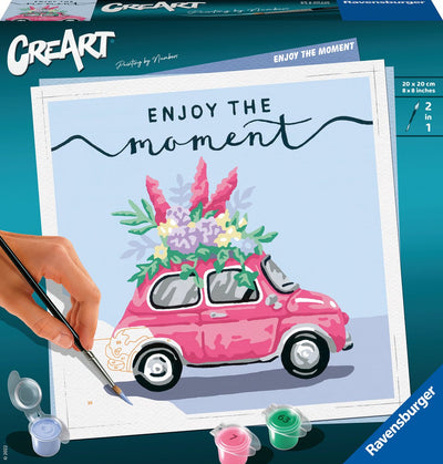 Ravensburger schilderen op nummer ravensburger creart enjoy the moment - schilderen op nummer voor volwassenen - hobbypakket