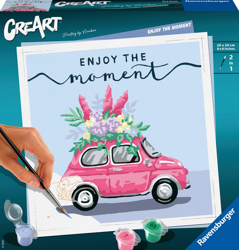 Ravensburger schilderen op nummer ravensburger creart enjoy the moment - schilderen op nummer voor volwassenen - hobbypakket