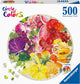 Ravensburger round puzzle circle of colors fruits and vegetables - legpuzzel - 500 stukjes