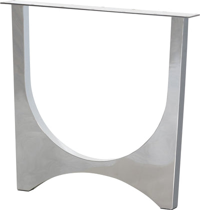 Woood zaandam design tafelpoot - metaal - chrome - 1 stuks - 72x79x10