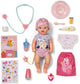 Baby born lena little cares 36 cm pop roze kinderen