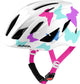 Alpina pico - kinderhelm - perlemoer wit - motieven - maat 50-55 cm