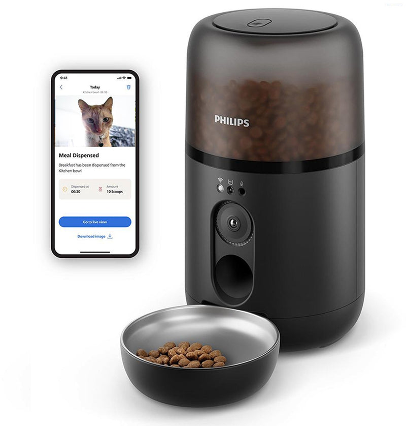 Philips voerautomaat kat met camera - 4,5 l - wifi en app - paw5320 02
