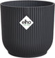 Elho vibes fold rond 16 - bloempot voor binnen - 100% gerecycled plastic - ø 16.1 x h 14.8 cm - antraciet