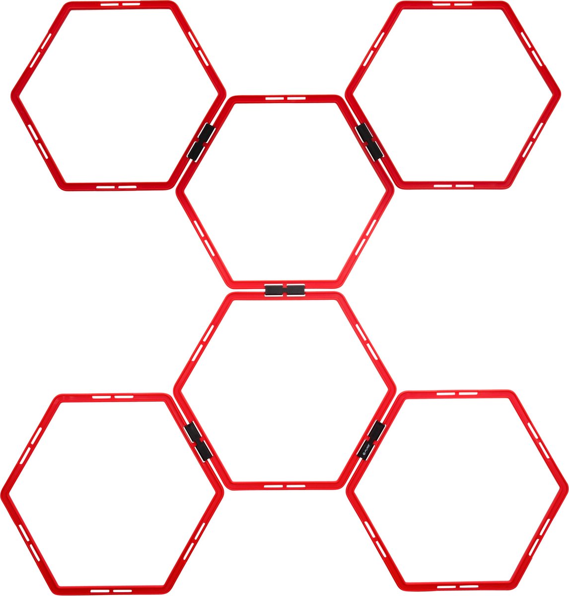 Pure2improve loopladder - agility grid - achthoekig