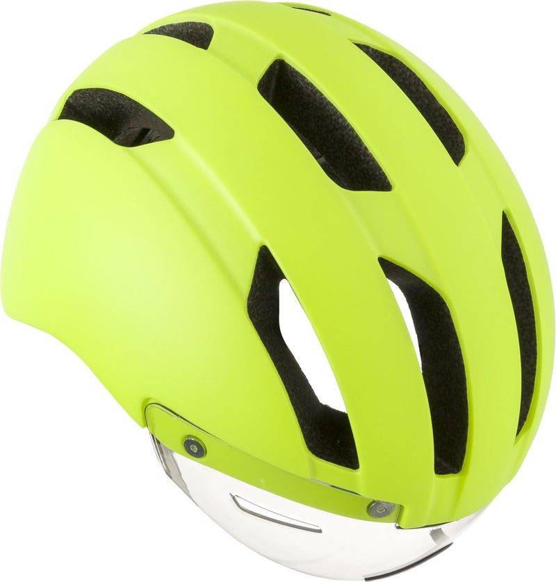 Agu urban pedelec - speed pedelec helm - 54-58cm - nta-8776 - met vizier - in-mold - unisex - geel s m