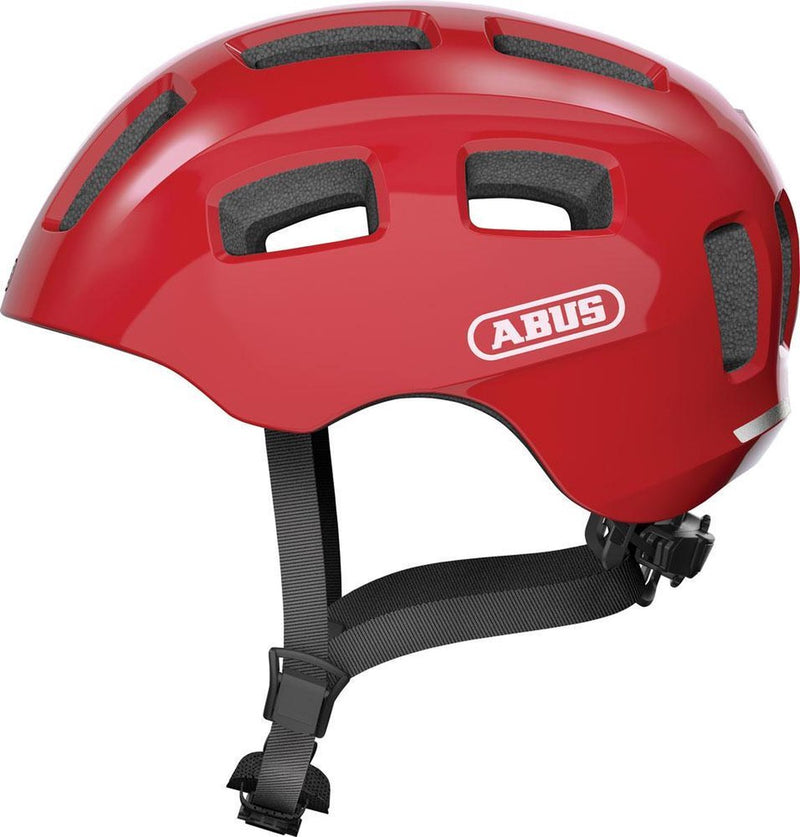 Abus fietshelm youn-i 2.0 blaze red s - 48-54 cm - rood - geschikt voor gebruik op elektrische fietsen - stadsfietsen - 240 g s