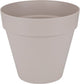 Elho loft urban rond 60 - grote bloempot voor buiten - waterreservoir - 100% gerecycled plastic - ø 58.0 x h 54.0 cm - warm grijs
