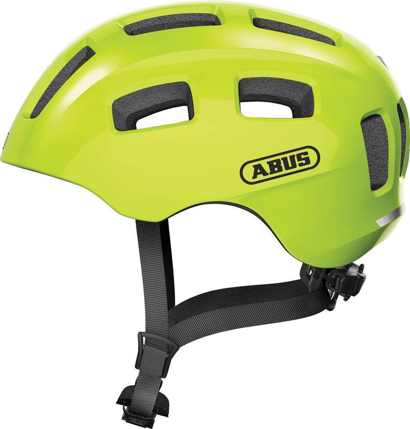 Abus fietshelm youn-i 2.0 - met licht voor kinderen, tieners en jongvolwassenen - voor meisjes en jongens - geel, maat s