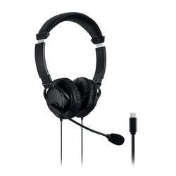 Kensington bedrade koptelefoon k97457ww met hoofdband 1,8 m usb-c kabel ruisonde