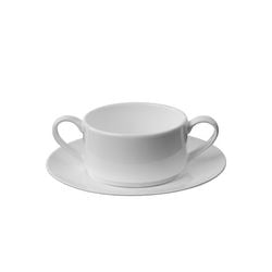 Fijn servies porselein 250 ml crèmekleurig 24 stuks