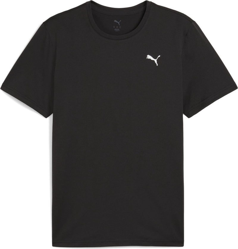 Puma m tad essentials solid cat tee (lc small cat) heren sportshirt - black s