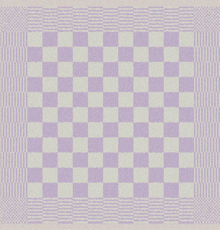 Ddddd - combiset - 2x theedoek 2x keukendoek - barbeque logo - pastel lila