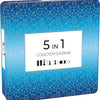 Tactic 5 in 1 hout - schaken - dammen - tic tac toe - backgammon en domino