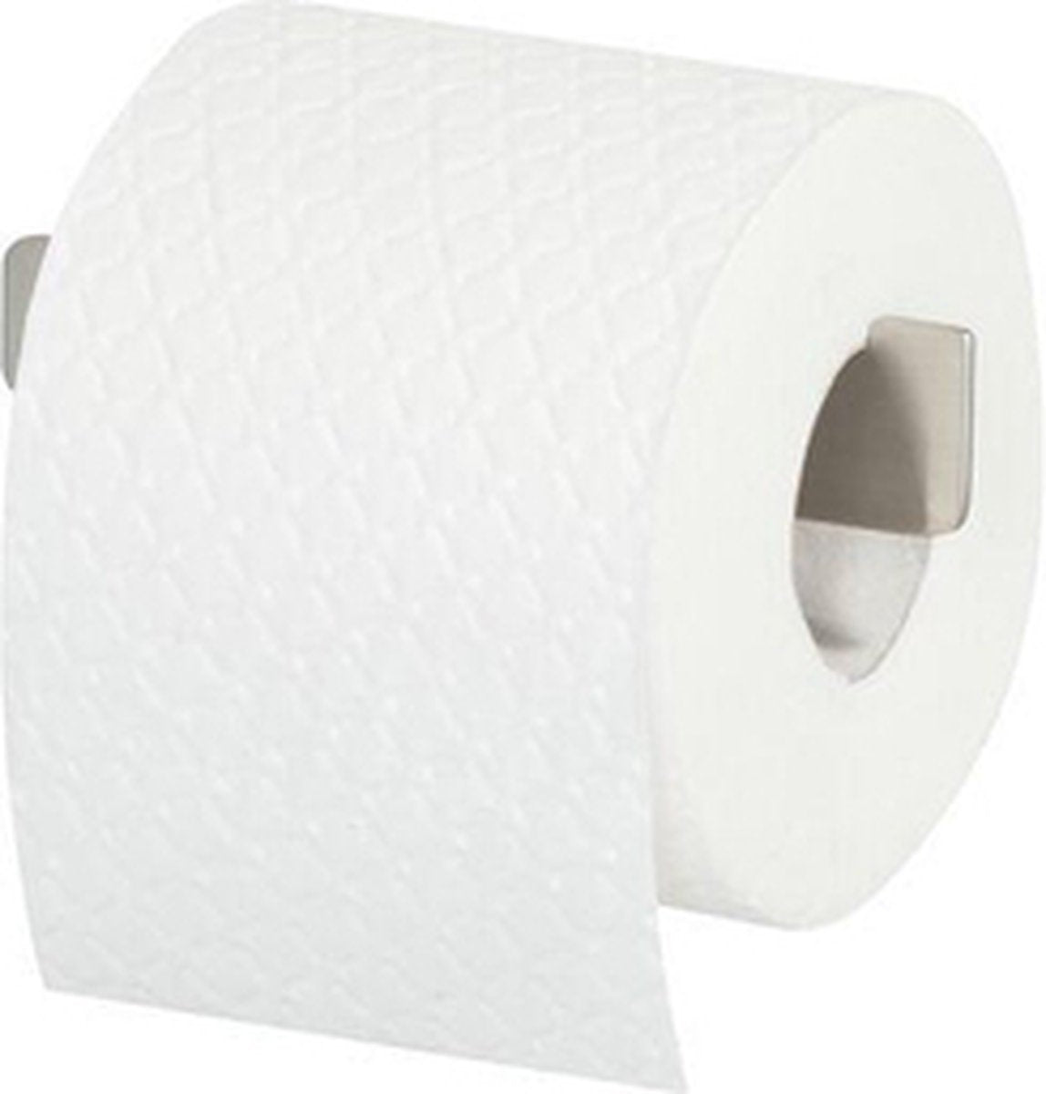 Tiger colar - wc rolhouder zonder klep - zonder te boren - toiletrolhouder zelfklevend - rvs geborsteld