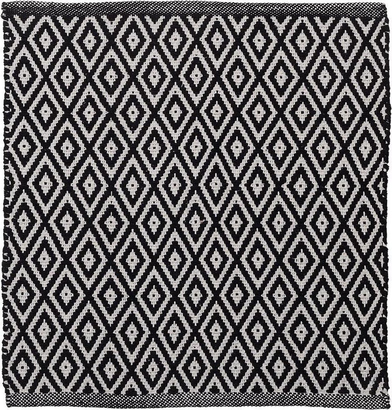 Sealskin - trellis badmat 60x60 cm - katoen - zwart