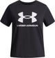 Under armour ua big logo ss unisex sportshirt - zwart - wit