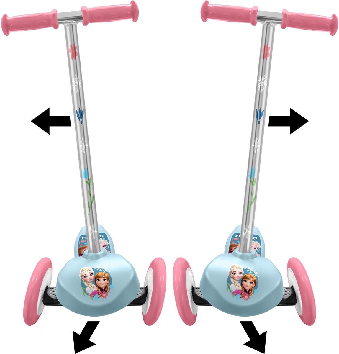 Stamp disney frozen 3-wiel kinderstep - steering step - meisjes - wit blauw