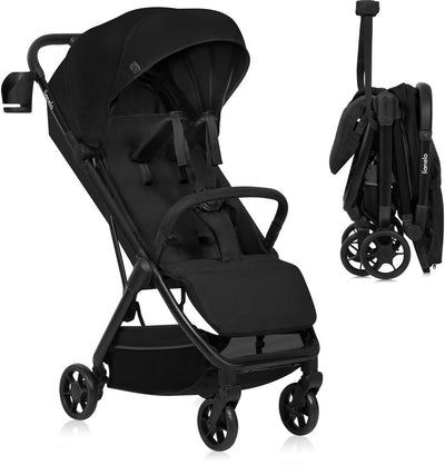 Lionelo julie air - ultralichte buggy - reisbuggy - auto-folding compact - slechts 7,5 kg - reizen handbagage - verstelbare rugleuning tot ligstand - xxl zonnescherm met upf50+ - onderhoudsvrije wielen - vanaf 6 maanden tot 22 kg - kinderwagen