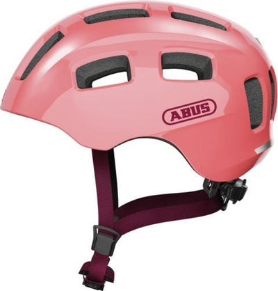 Abus fietshelm youn-i 2.0 living coral m - 52-57 cm - pink - geschikt voor gebruik op elektrische fietsen - stadsfietsen - 260 g