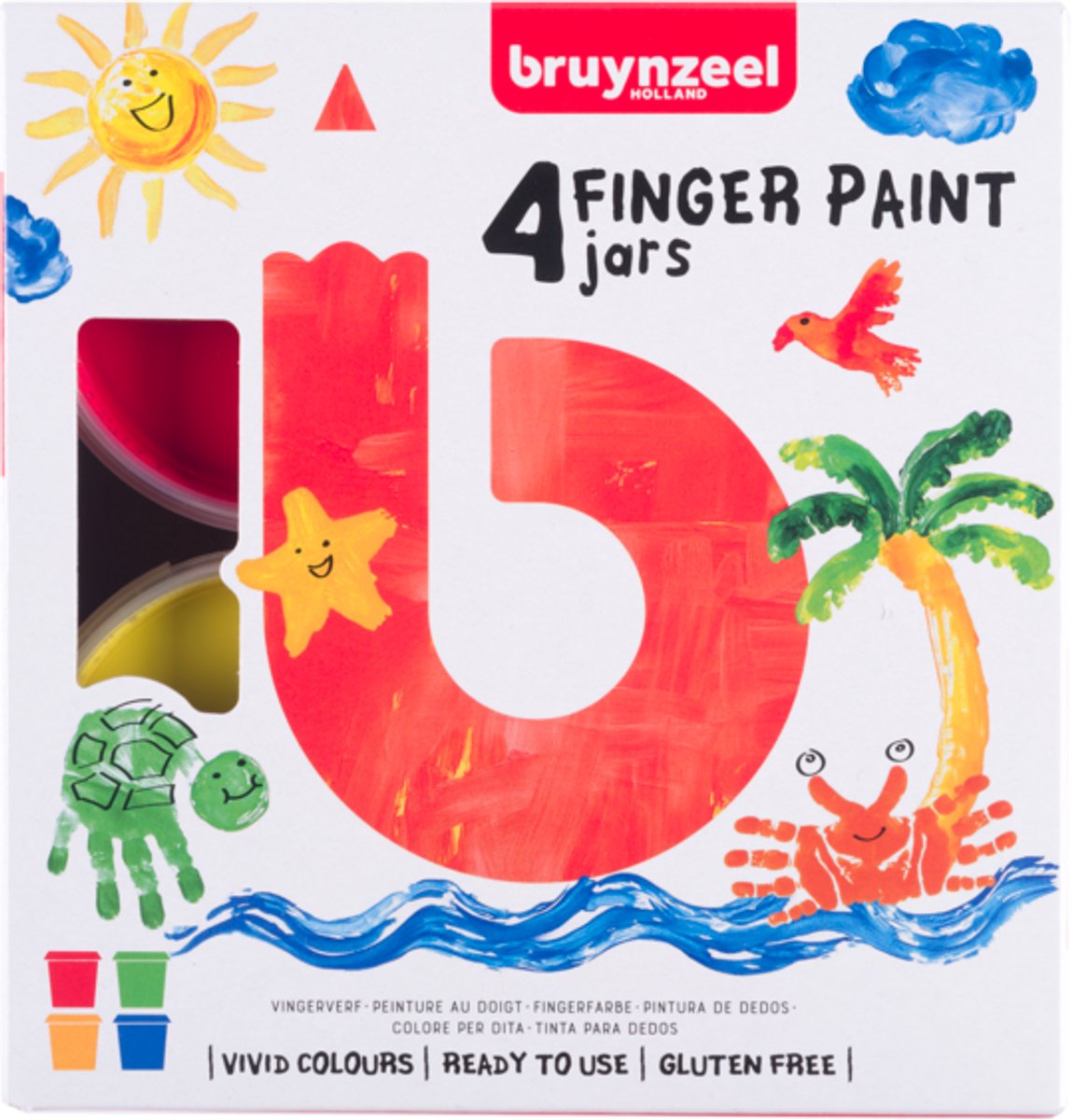 Bruynzeel vingerverfset op waterbasis| 4 x 85 ml