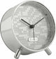 Karlsson wekker disco - zilver - ø11cm - scandinavisch - wekker voor slaapkamer - wekkers