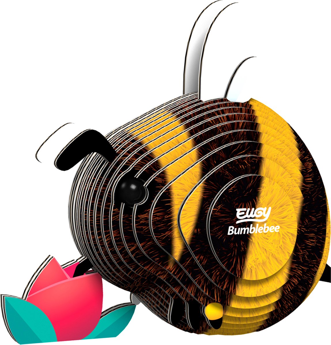 Eugy 3d puzzel - hommel - insecten - duurzaam - verzamel ze allemaal - 6 jaar