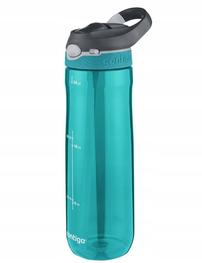 Contigo ashland autospout waterfles met rietje | grote bpa-vrije drinkfles van 720ml | sportfles | lekvrije drinkfles | ideaal voor school, de sportschool, fiets, hardlopen, wandelen | scuba