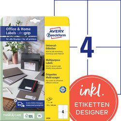 Etiketten avery 6124 105 x 148