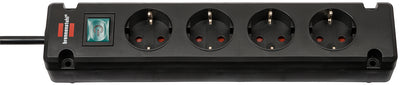 Brennenstuhl bremounta stekkerdoos 4-voudig zwart 1,5m h05vv-f 3g1,5| per 4 - 1150650114