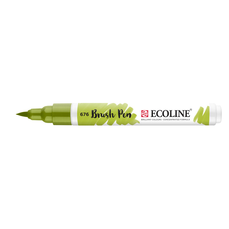 Ecoline • brush pen grasgroen 676