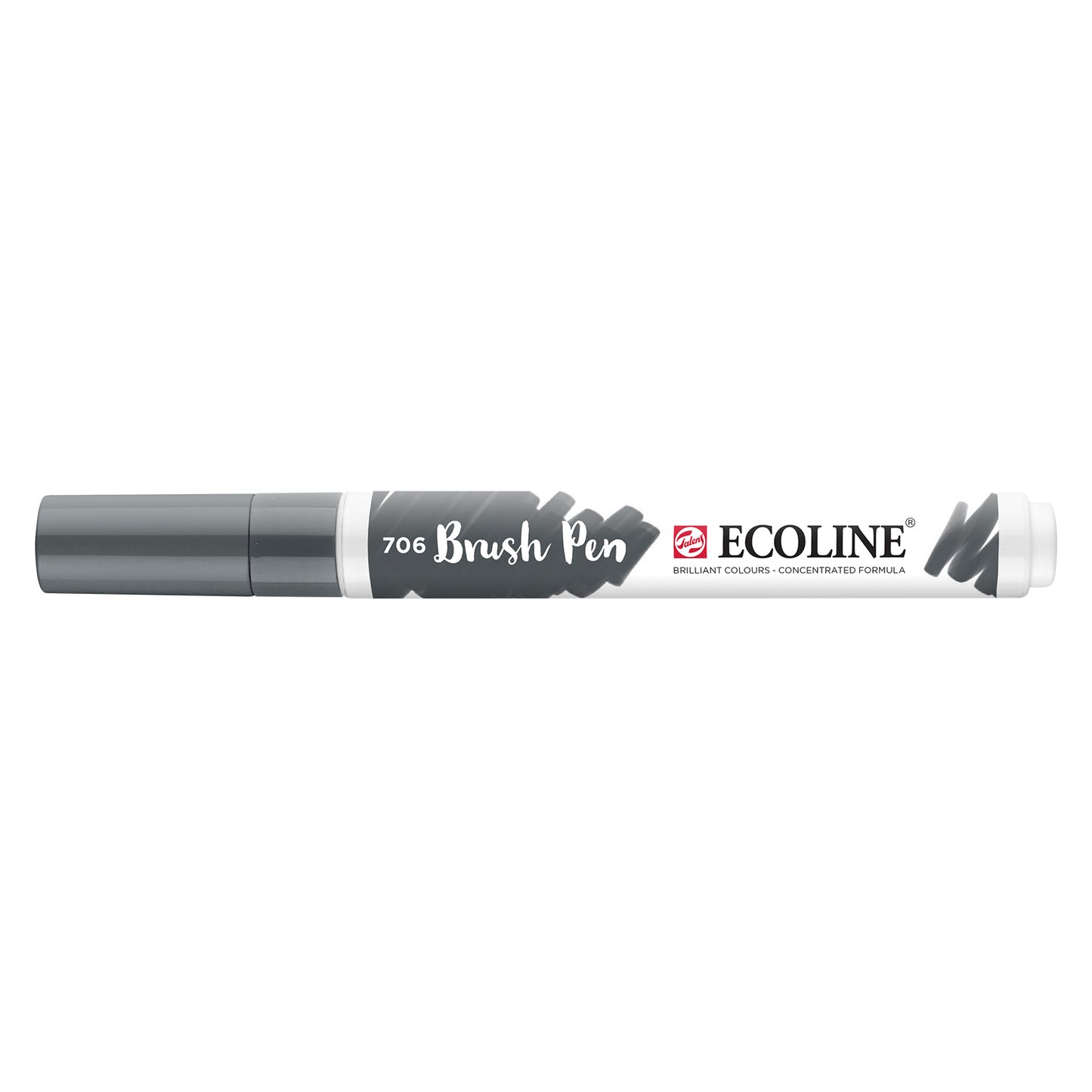 Ecoline • brush pen donkergrijs 706