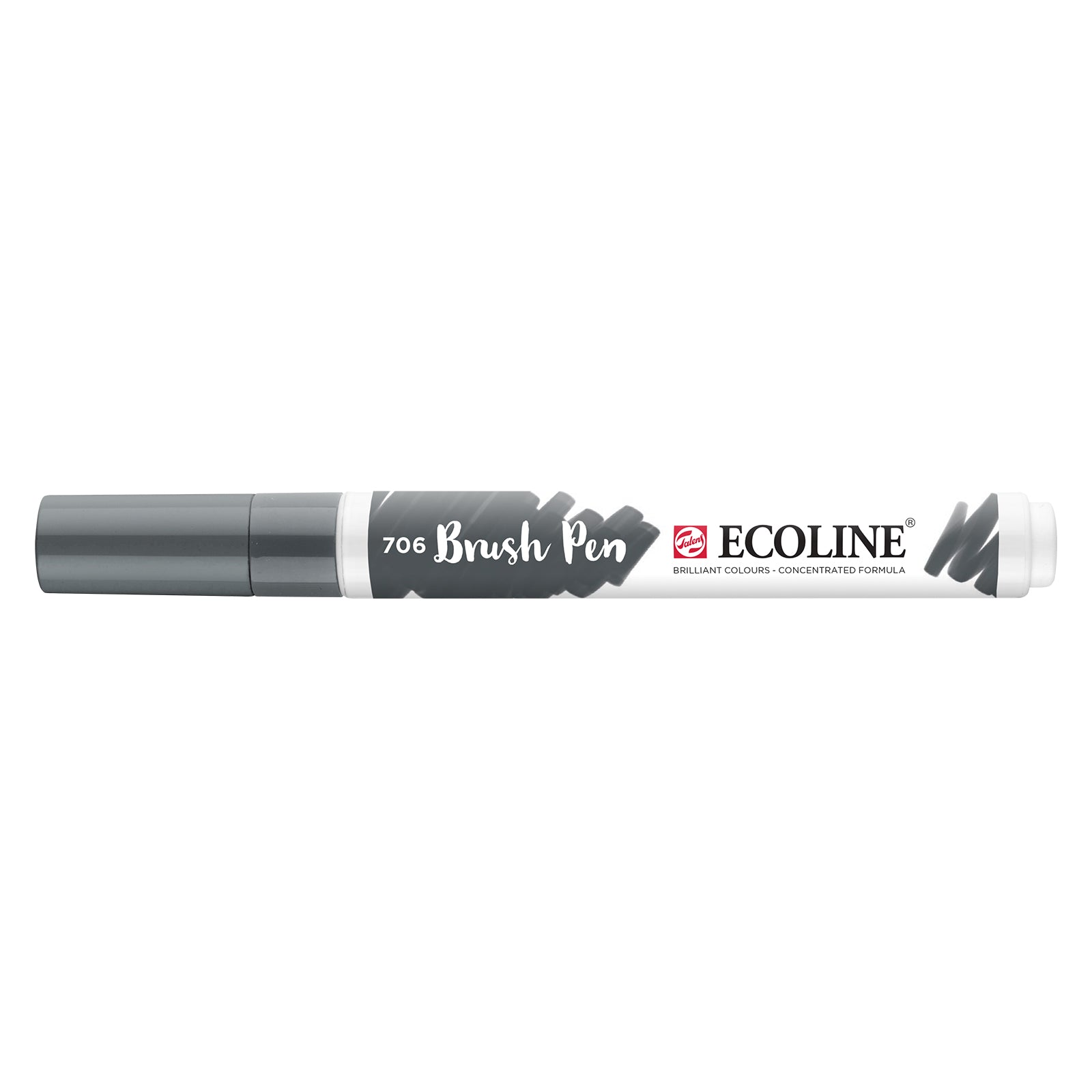 Ecoline • brush pen donkergrijs 706
