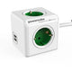 Designnest stekkerdoos allocacoc powercube wit groen