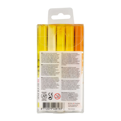 Ecoline • set van 5 brush pens geel