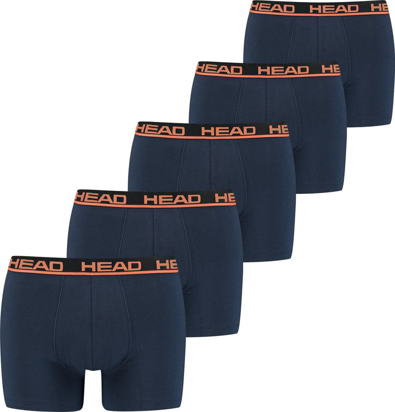 Head boxershorts orange peacoat 5-pack-s