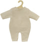 Heless poppen brei overall ecru, 28-35cm