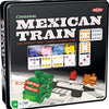 Tactic domino mexican train – bordspel – luxe tin – wereldberoemd dominospel met gekleurde stenen – 2 tot 8 spelers – vanaf 7 jaar