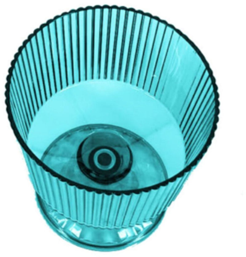 Alpina ice cream bowl 450ml - ijscoupe voor desserts en ijs - ruime inhoud van 450ml - modern geribbeld design - lichtgewicht kunststof - ø11,5 x h10,5 cm - groen