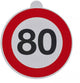 Proplus snelheidssticker 80 – italië – ra2 dgm 57477 – ø20 cm